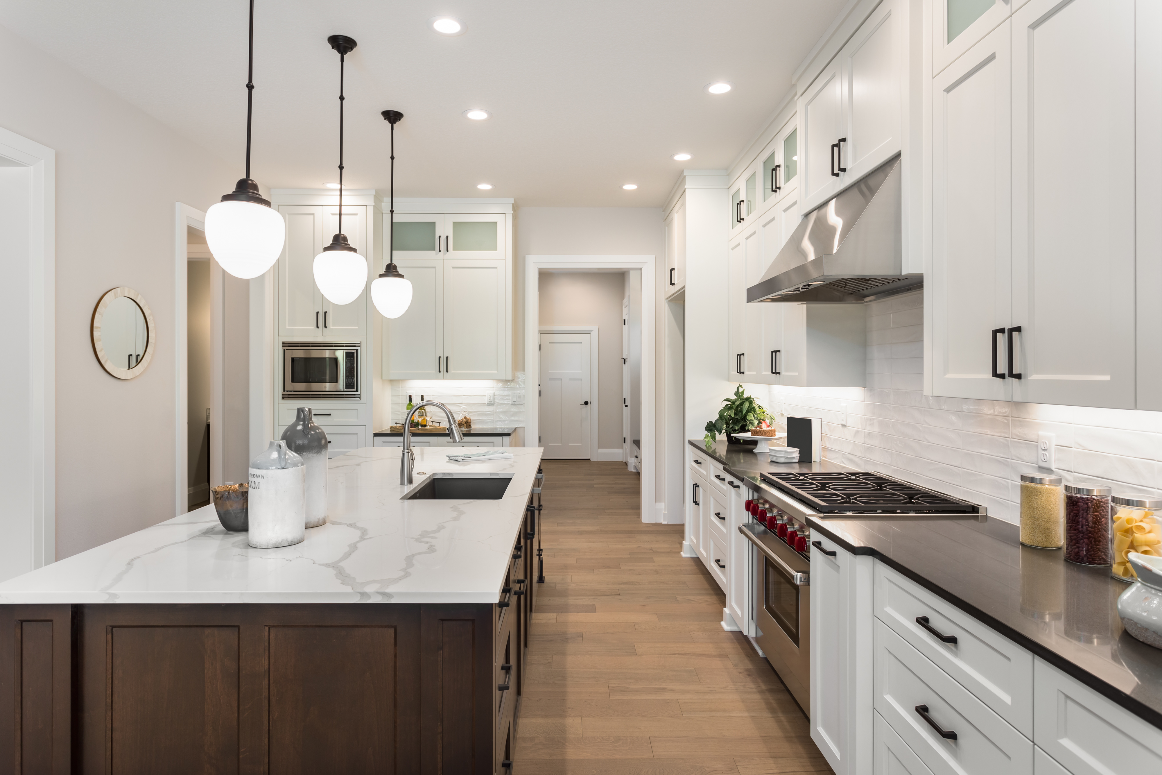 Beautifully organized modern kitchen